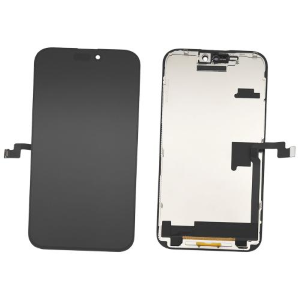 DISPLAY LCD ZY COF FHD INCELL PER APPLE IPHONE 16 PRO MAX TOUCH SCREEN VETRO SCHERMO FRAME NERO(IC INTERCAMBIABILE)