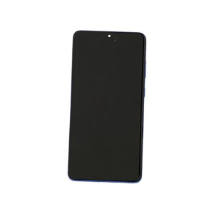 TOUCH SCREEN SCHERMO ORIGINALE SERVICE PACK PER SAMSUNG GALAXY S20 PLUS G985F G986B AURA BLU VETRO LCD DISPLAY CON FRAME GH82-31441H / GH82-31442H