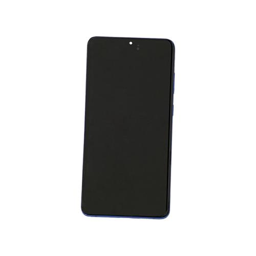 TOUCH SCREEN SCHERMO ORIGINALE SERVICE PACK PER SAMSUNG GALAXY S20 PLUS G985F G986B AURA BLU VETRO LCD DISPLAY CON FRAME GH82-31441H / GH82-31442H