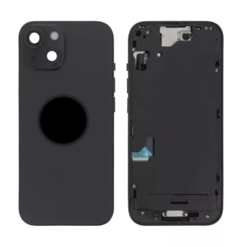 SCOCCA COMPLETA CON TELAIO POSTERIORE BACK COVER COPRIBATTERIA PER APPLE IPHONE 15 NERO BLACK