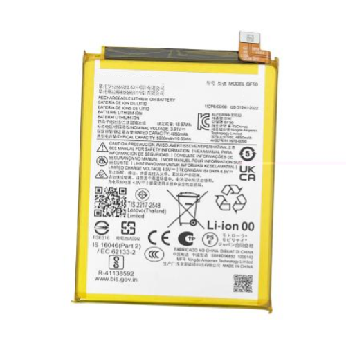 BATTERIA PER MOTOROLA MOTO G04 / MOTO G24 QF50 4850mAh/5000mAh