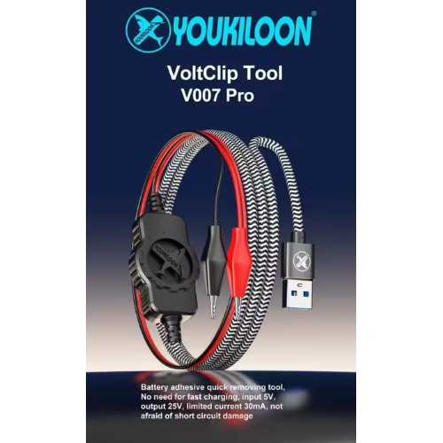 CAVO USB-A YOUKILOON V007 PRO PER RIMOZIONE RAPIDA DELLA BATTERIA IPHONE 16 SERIES