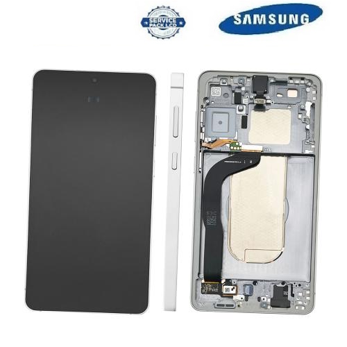 TOUCH SCREEN SCHERMO ORIGINALE SERVICE PACK PER SAMSUNG GALAXY S25 EDGE 5G S937B SILVER / TITANIUM SILVER / TITANIUM ICYBLUE CON FRAME VETRO LCD DISPLAY GH82-37224A