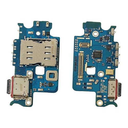 PCB CONNETTORE RICARICA SAMSUNG GALAXY S23 5G S911B CON LETTORE SIM DOCK CARICA MICROFONO