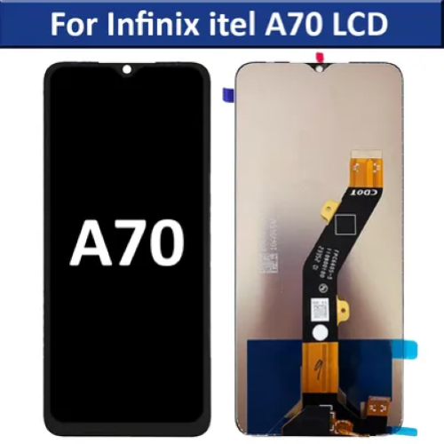 TOUCH SCREEN SCHERMO PER ITEL A70 A665L NERO VETRO LCD DISPLAY