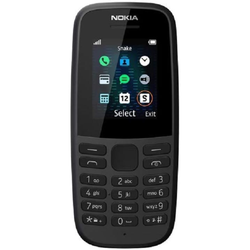 NOKIA 105 NERO BLACK EU TORCIA RADIO TELEFONO CELLULARE TASTI DUAL SIM GSM 