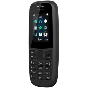 NOKIA 105 NERO BLACK EU TORCIA RADIO TELEFONO CELLULARE TASTI DUAL SIM GSM 