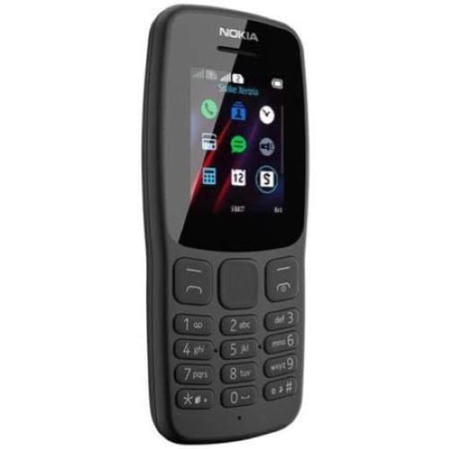 NOKIA 106 NERO BLACK EU TORCIA RADIO TELEFONO CELLULARE TASTI DUAL SIM GSM 