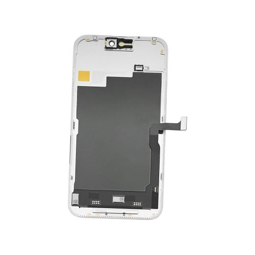 DISPLAY LCD DD SOFT OLED COF PER APPLE IPHONE 15 PRO MAX TOUCH SCREEN VETRO SCHERMO FRAME NERO