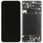 TOUCH SCREEN SCHERMO OLED PER SAMSUNG GALAXY A71 SM-A715 LCD DISPLAY CON FRAME (FULL SIZE)