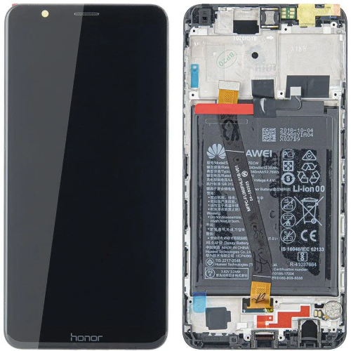 TOUCH SCREEN SCHERMO ORIGINALE PER HUAWEI 7X NERO VETRO LCD DISPLAY SERVICE PACK 