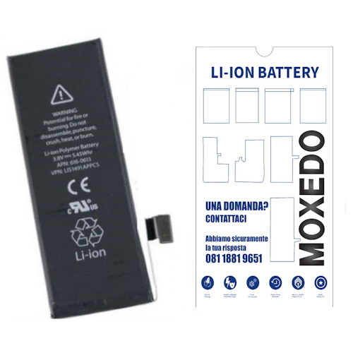 BATTERIA PER APPLE IPHONE SE 2016 1624mAh RICAMBIO PRODUZIONE 2026 (QUALITA' OEM)
