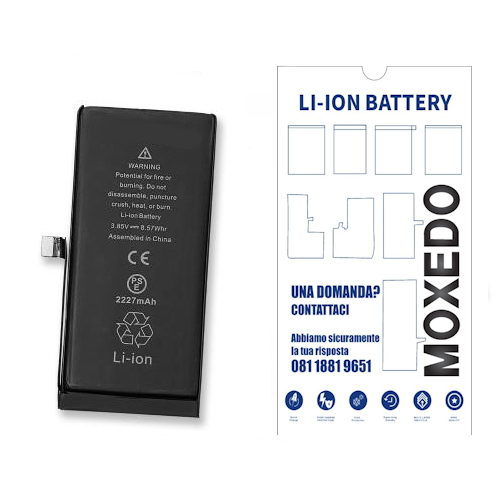 BATTERIA PER APPLE IPHONE 12 MINI 2227mAh RICAMBIO PRODUZIONE 2026 0 CICLI (AUTODIAGNOSTICABILE)