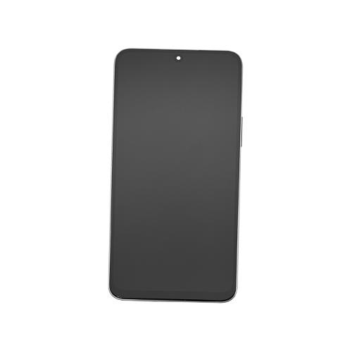 TOUCH SCREEN LCD SCHERMO ORIGINALE SERVICE PACK PER HUAWEI HONOR 90 LITE 5G / X8A 4G 2023 SILVER CON FRAME VETRO DISPLAY H-277