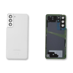 BACK COVER + CAMERA FRAME SAMSUNG S21 5G G991B SCOCCA COPRIBATTERIA POSTERIORE PHANTOM WHITE / BIANCO