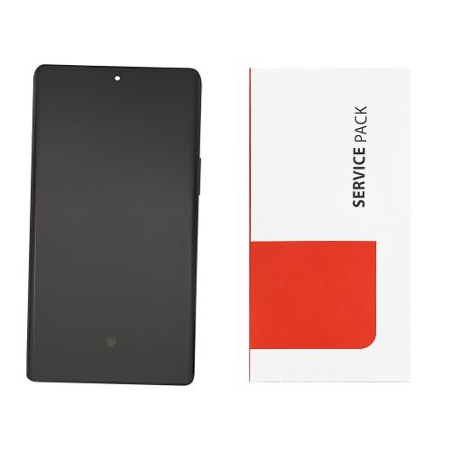 TOUCH SCREEN LCD SCHERMO ORIGINALE SERVICE PACK PER HUAWEI HONOR MAGIC5 LITE / X9A 5G 2023 BLACK CON FRAME VETRO DISPLAY H-282