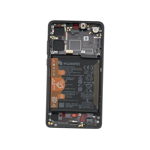 TOUCH SCREEN LCD SCHERMO ORIGINALE SERVICE PACK PER HUAWEI P30 PRO 2019 P30 PRO NEW EDITION 2020 AURORA BLACK CON FRAME VETRO DISPLAY H-299 (NO BATTERIA)