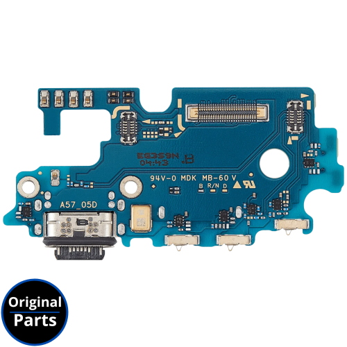 PCB CONNETTORE RICARICA ORIGINALE SERVICE PACK SAMSUNG GALAXY A57 5G A576B GH96-20947A FLAT DOCK CARICA JACK MICROFONO CON LETTORE SIM 