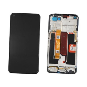 TOUCH SCREEN LCD SCHERMO ORIGINALE SERVICE PACK PER OPPO A74 / A54 5G 2021 BLACK CON FRAME VETRO DISPLAY O-183
