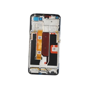 TOUCH SCREEN LCD SCHERMO ORIGINALE SERVICE PACK PER OPPO A74 / A54 5G 2021 BLACK CON FRAME VETRO DISPLAY O-183
