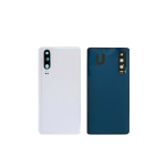 BACK COVER + CAMERA FRAME PER HUAWEI P30 ELE-L29 ELE-L09 BIANCO SCOCCA COPRIBATTERIA POSTERIORE