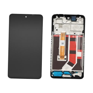 TOUCH SCREEN LCD SCHERMO ORIGINALE SERVICE PACK PER OPPO A98 5G 2023 BLACK CON FRAME VETRO DISPLAY O-186
