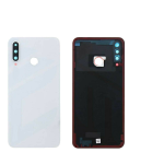 BACK COVER + CAMERA FRAME PER HUAWEI P30 LITE MAR-LX1M LX2J BIANCO SCOCCA POSTERIORE