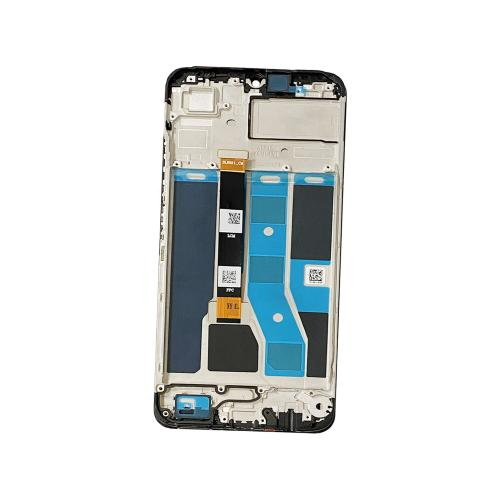 TOUCH SCREEN LCD SCHERMO ORIGINALE SERVICE PACK PER REALME C53 4G 2023 BLACK CON FRAME VETRO DISPLAY R-177