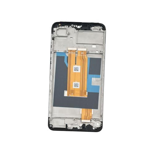 TOUCH SCREEN LCD SCHERMO ORIGINALE SERVICE PACK PER REALME C61 / C63 4G 2024 BLACK CON FRAME VETRO DISPLAY R-179