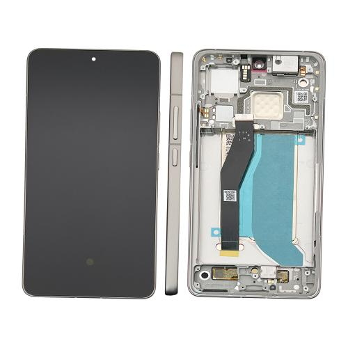 TOUCH SCREEN LCD SCHERMO ORIGINALE SERVICE PACK PER XIAOMI 14T PRO 5G 2024 GRIGIO / TITAN GREY CON FRAME VETRO DISPLAY 56001600N1200