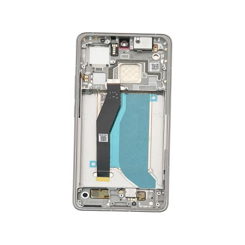 TOUCH SCREEN LCD SCHERMO ORIGINALE SERVICE PACK PER XIAOMI 14T PRO 5G 2024 GRIGIO / TITAN GREY CON FRAME VETRO DISPLAY 56001600N1200