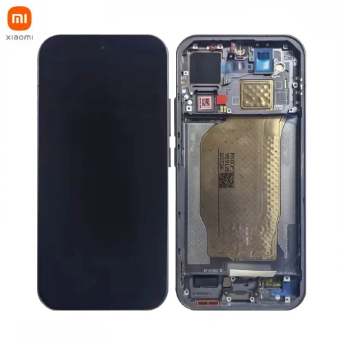 TOUCH SCREEN LCD SCHERMO ORIGINALE SERVICE PACK PER XIAOMI 17 5G 2025 BLACK VETRO DISPLAY CON FRAME 560019000P300