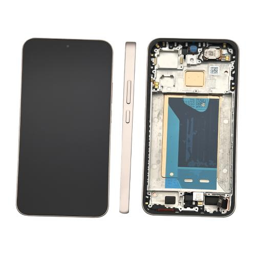 TOUCH SCREEN LCD SCHERMO ORIGINALE SERVICE PACK PER XIAOMI 15T 5G 2025 GOLD ROSA / ROSE GOLD VETRO DISPLAY CON FRAME 5600030O12A00