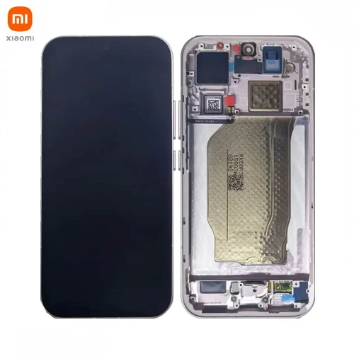 TOUCH SCREEN LCD SCHERMO ORIGINALE SERVICE PACK PER XIAOMI 17 5G 2025 PINK ROSA VETRO DISPLAY CON FRAME 560020000P300
