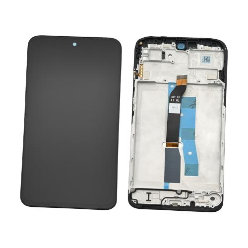 TOUCH SCREEN LCD SCHERMO ORIGINALE SERVICE PACK PER XIAOMI REDMI 15 4G 25057RN09E / POCO M7 2025 (NON EU VERSION) BLACK NERO VETRO DISPLAY CON FRAME 56002500O1900 56002100O1900 560002O19AP00