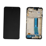 TOUCH SCREEN LCD SCHERMO ORIGINALE SERVICE PACK PER XIAOMI REDMI NOTE 11 4G NFC 2022 BLACK NERO VETRO DISPLAY CON FRAME 5600010K7T00/560008K19S00