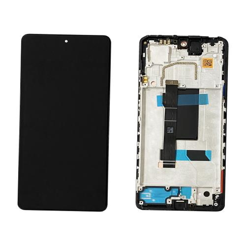 TOUCH SCREEN LCD SCHERMO ORIGINALE SERVICE PACK PER XIAOMI REDMI NOTE 12 PRO 5G / POCO X5 PRO 5G 2022 BLACK NERO VETRO DISPLAY CON FRAME 5600010M1600