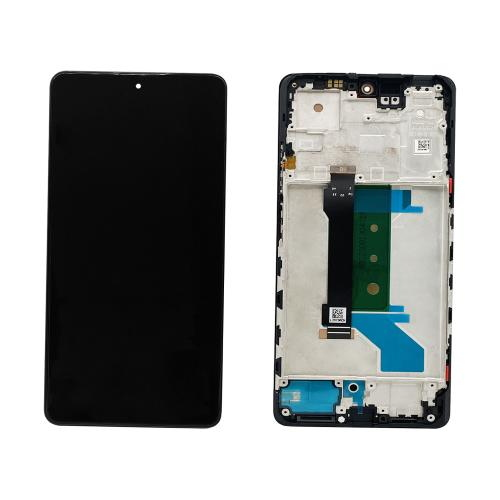 TOUCH SCREEN LCD SCHERMO ORIGINALE SERVICE PACK PER XIAOMI REDMI NOTE 12 PRO+ PLUS 5G 2022 BLACK NERO VETRO DISPLAY CON FRAME 560001M16U00