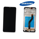 TOUCH SCREEN SCHERMO ORIGINALE SERVICE PACK PER SAMSUNG GALAXY A20S A207 A207F VETRO LCD DISPLAY GH81-17774A CON FRAME 