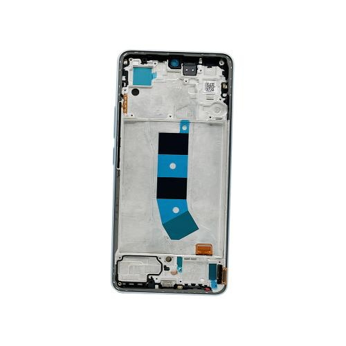 TOUCH SCREEN LCD SCHERMO ORIGINALE SERVICE PACK PER XIAOMI REDMI NOTE 13 4G 2024 BLUE BLU VETRO DISPLAY CON FRAME 56000100N700
