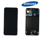 TOUCH SCREEN SCHERMO ORIGINALE SERVICE PACK PER SAMSUNG GALAXY A50 A505F VETRO LCD DISPLAY GH82-19204A GH82-19713A CON FRAME