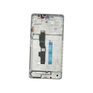 TOUCH SCREEN LCD SCHERMO ORIGINALE SERVICE PACK PER XIAOMI REDMI NOTE 13 5G 2024 BIANCO / ARTIC WHITE VETRO DISPLAY CON FRAME 5600040N1700