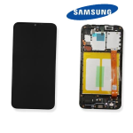 TOUCH SCREEN SCHERMO ORIGINALE SERVICE PACK PER SAMSUNG GALAXY A20E A202F VETRO LCD DISPLAY GH82-20229A / GH82-20186A CON FRAME