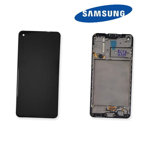 TOUCH SCREEN SCHERMO ORIGINALE SERVICE PACK PER SAMSUNG GALAXY A21S A217F VETRO LCD DISPLAY GH82-22988A GH82-23089A GH82-24641A CON FRAME 