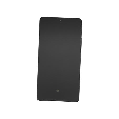 TOUCH SCREEN LCD SCHERMO ORIGINALE SERVICE PACK PER XIAOMI REDMI NOTE 14S 2025 NERO / MIDNIGHT BLACK VETRO DISPLAY CON FRAME 56000300N6R00