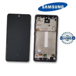 TOUCH SCREEN SCHERMO ORIGINALE SERVICE PACK PER SAMSUNG GALAXY A52 A525F A526B NERO VETRO LCD DISPLAY GH82-25524A/ GH82-25526A/ GH82-25754A/ GH82-25602A CON FRAME