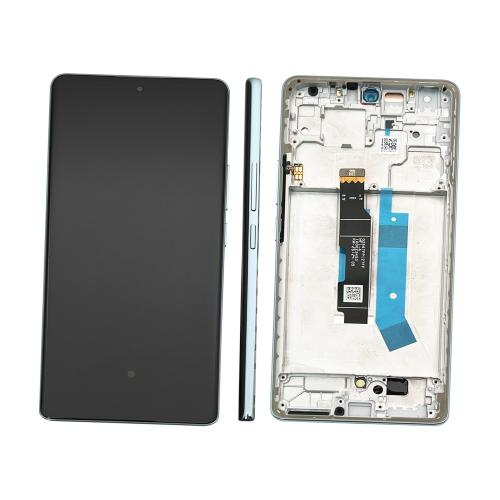 TOUCH SCREEN LCD SCHERMO ORIGINALE SERVICE PACK PER XIAOMI REDMI NOTE 14 PRO 4G 24116RACCG BLU / OCEAN BLUE VETRO DISPLAY CON FRAME 560001000O600