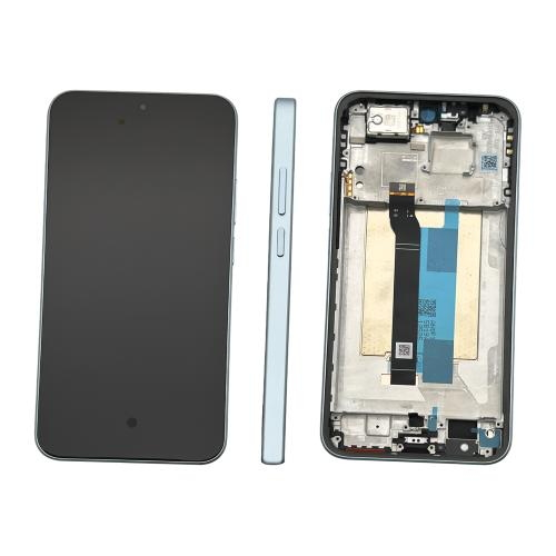 TOUCH SCREEN LCD SCHERMO ORIGINALE SERVICE PACK PER XIAOMI REDMI NOTE 15 PRO 5G 25060RABDG 25080RABDG BLU / GLACIER BLUE VETRO DISPLAY CON FRAME 56001700P1600