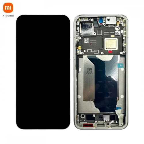 TOUCH SCREEN LCD SCHERMO ORIGINALE SERVICE PACK PER XIAOMI 15T PRO 5G 2025 GRIGIO TITANIUM VETRO DISPLAY CON FRAME 5600050O12U00