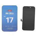 DISPLAY LCD ZY COF FHD INCELL PER APPLE IPHONE 17 TOUCH SCREEN VETRO SCHERMO FRAME NERO (IC INTERCAMBIABILE)